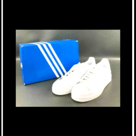 New Men's Rare Adidas White Superstar Shoes